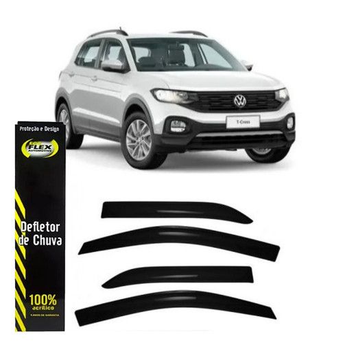 CALHA DE CHUVA VW T-CROSS 4 PORTAS ECOFLEX - JOGO