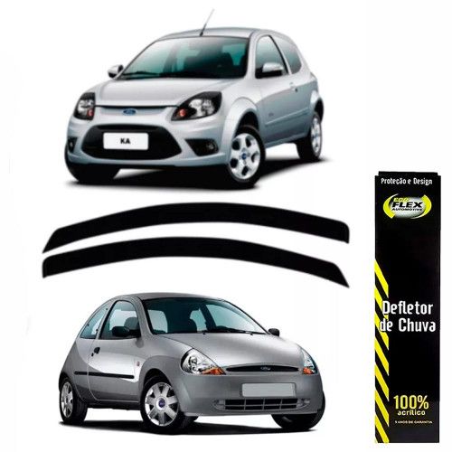 CALHA DE CHUVA FORD KA 97/13 2 PORTAS ECOFLEX - JOGO