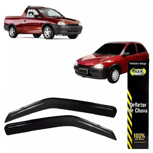 CALHA DE CHUVA CORSA PICK-UP 94/02 2 PORTAS ECOFLEX - JOGO