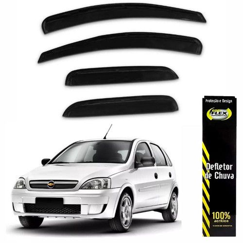 CALHA DE CHUVA CORSA HATCH/ SEDAN 03/16 ECOFLEX - JOGO