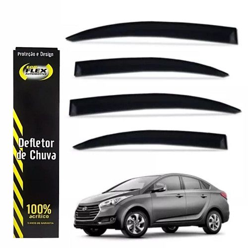 CALHA DE CHUVA HB20 SEDAN 12/19 ECOFLEX - JOGO