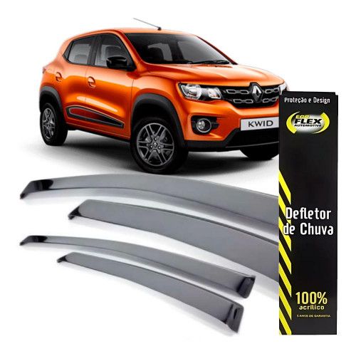 CALHA DE CHUVA KWID 4 PORTAS ECOFLEX - JOGO