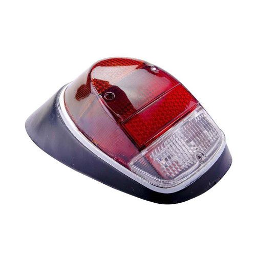 LANTERNA TRASEIRA FUSCA 1500 COMPLETA COM CARCAÇA INDCAR TRICOLOR LADO ESQUERDO - UNIDADE