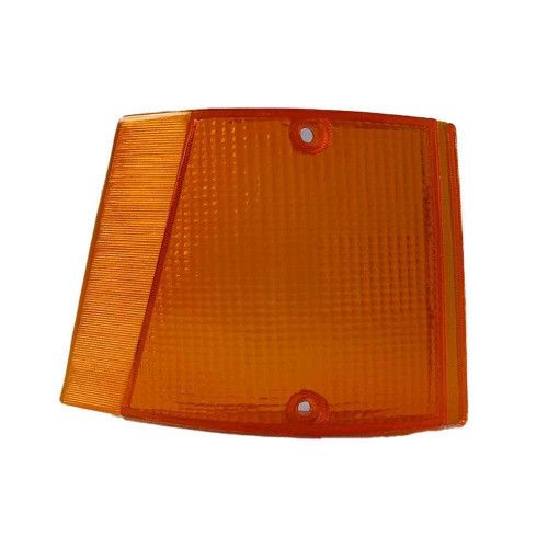 LENTE DA LANTERNA DIANTEIRA SPAZIO/ FIORINO/ PANORAMA 83/86 JCV LADO DIREITO PLÁSTICO COR ÂMBAR - UNIDADE