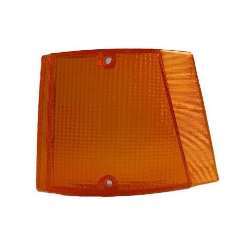 LENTE DA LANTERNA DIANTEIRA SPAZIO/ FIORINO/ PANORAMA 83/86 JCV LADO ESQUERDO PLÁSTICO COR ÂMBAR - UNIDADE