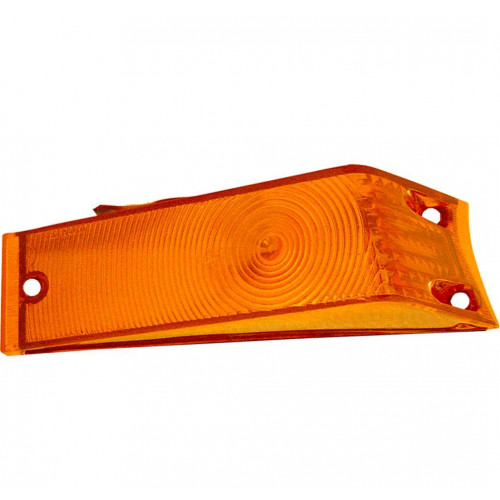 LENTE DA LANTERNA DIANTEIRA F1000/ F350 RENOV LADO ESQUERDO PLÁSTICO COR ÂMBAR - UNIDADE