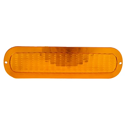 LENTE DA LANTERNA DIANTEIRA VERANEIO/ C10/ C14 64/84 RENOV LADO DIREITO/ ESQUERDO COR ÂMBAR - UNIDADE