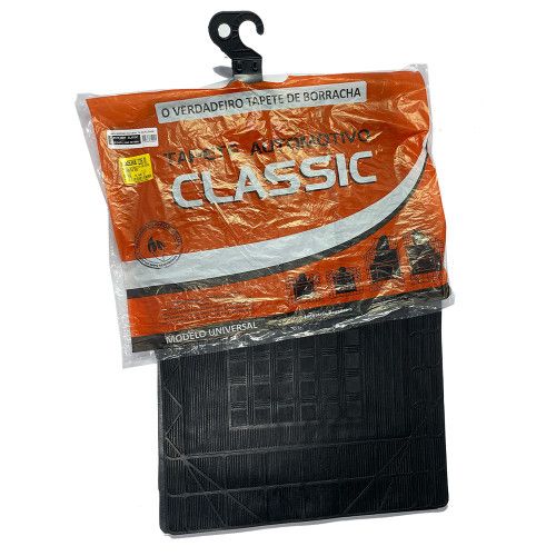 TAPETE AUTOMOTIVO UNIVERSAL MODELO CLASSIC 100% BORRACHA MARCA BRB - JOGO